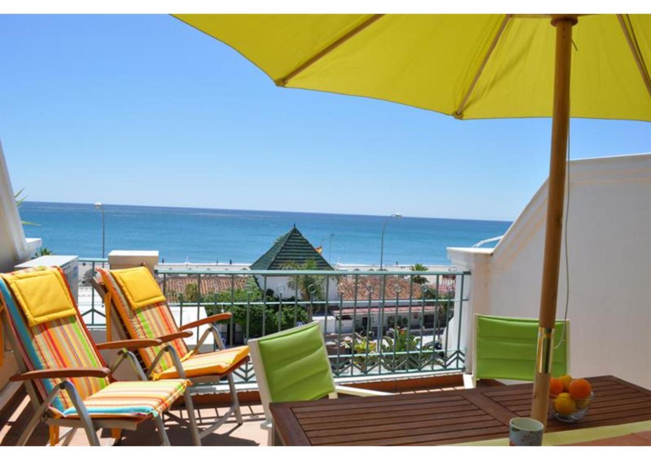 Sunny Apartment On Burriana Beach Nerja Dış mekan fotoğraf